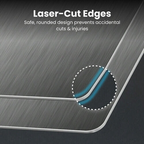 Rovenca 100% Pure Titanium Cutting Board: No More Microplastics, Bacteria or Dull Knives
