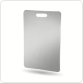 Rovenca 100% Pure Titanium Cutting Board: No More Microplastics, Bacteria or Dull Knives